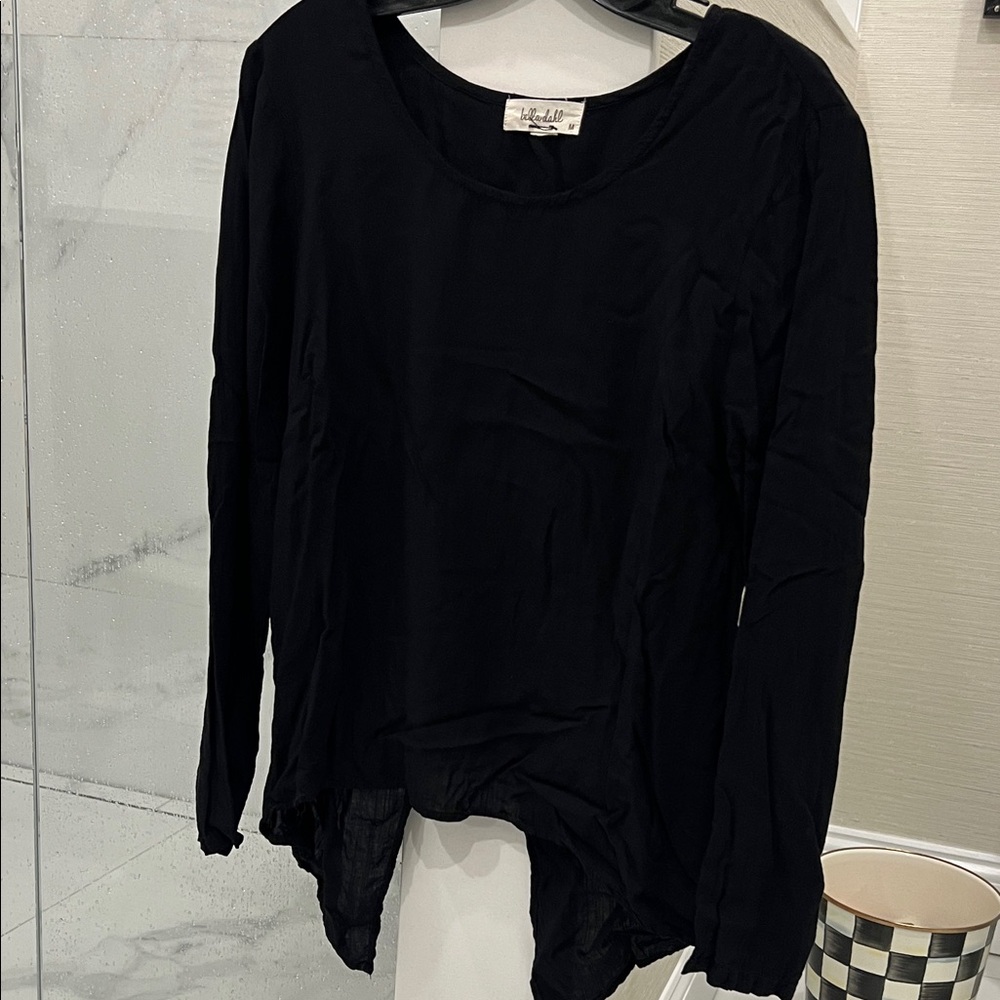 Bella Dahl Black Long Sleeve Blouse